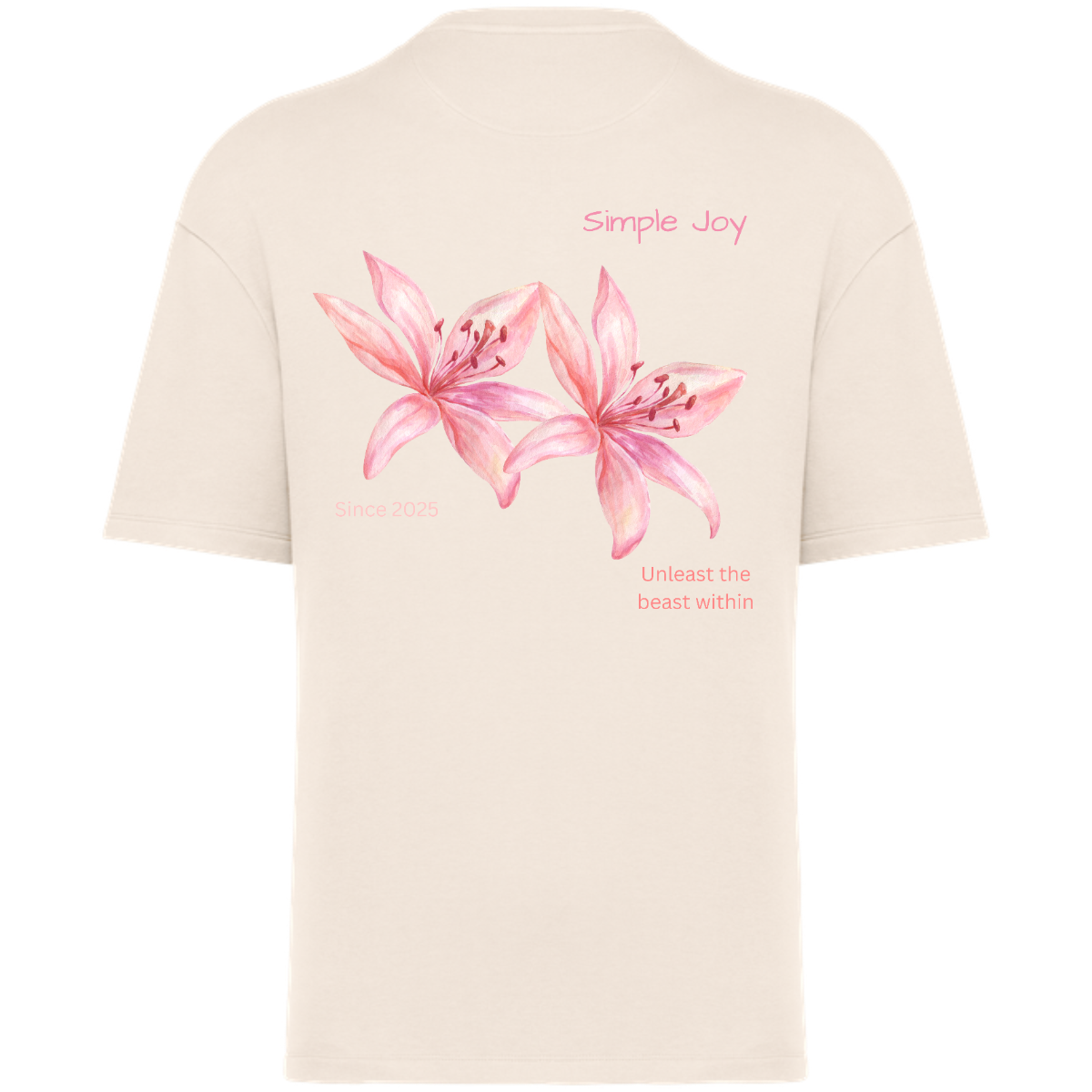 Nox - Oversize T-Shirt aus French Terry "Simple Joy"